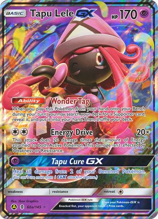 Tapu Lele GX (60a/145) (Alternate card) (Jumbo Card) [Sun & Moon: Guardians Rising] | Good Games Modbury