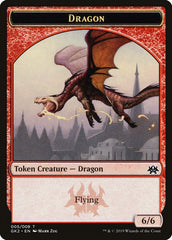 Dragon // Goblin Double-Sided Token [Ravnica Allegiance Guild Kit Tokens] | Good Games Modbury