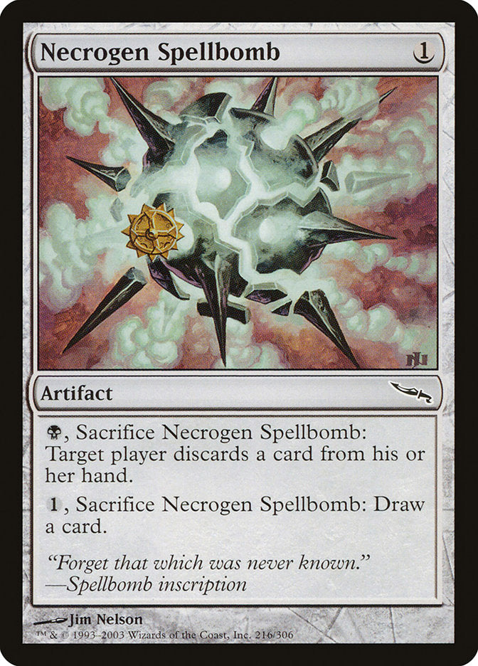 Necrogen Spellbomb [Mirrodin] | Good Games Modbury