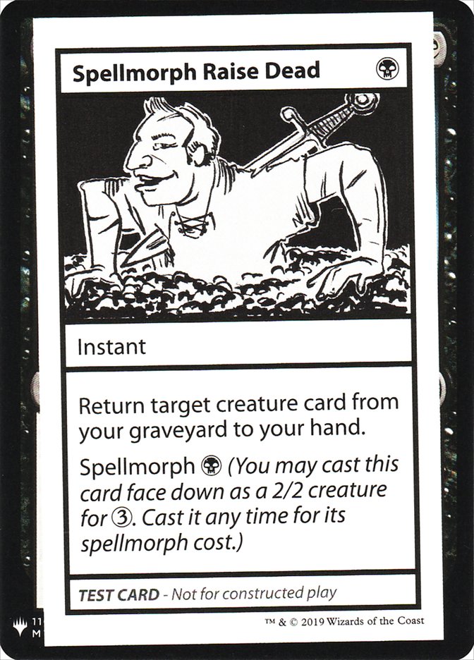 Spellmorph Raise Dead [Mystery Booster Playtest Cards] | Good Games Modbury