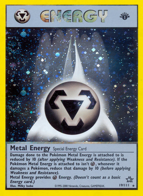 Metal Energy (19/111) [Neo Genesis 1st Edition] | Good Games Modbury