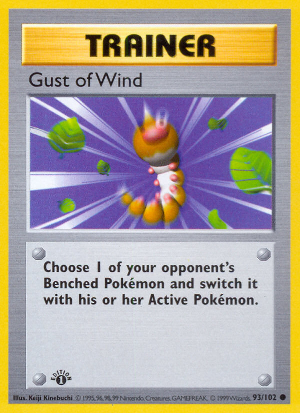 Gust of Wind (93/102) (Shadowless) [Base Set 1st Edition] | Good Games Modbury