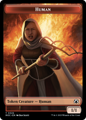 Tentacle // Human (26) Double-Sided Token [March of the Machine Commander Tokens] | Good Games Modbury