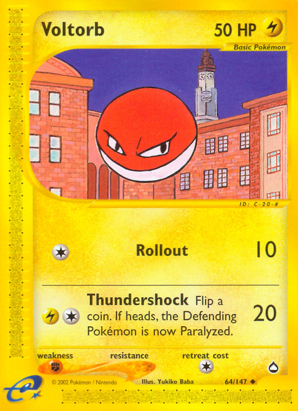 Voltorb (64/147) [Aquapolis] | Good Games Modbury