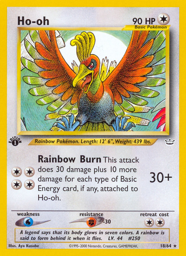 Ho-oh (18/64) [Neo Revelation 1st Edition] | Good Games Modbury