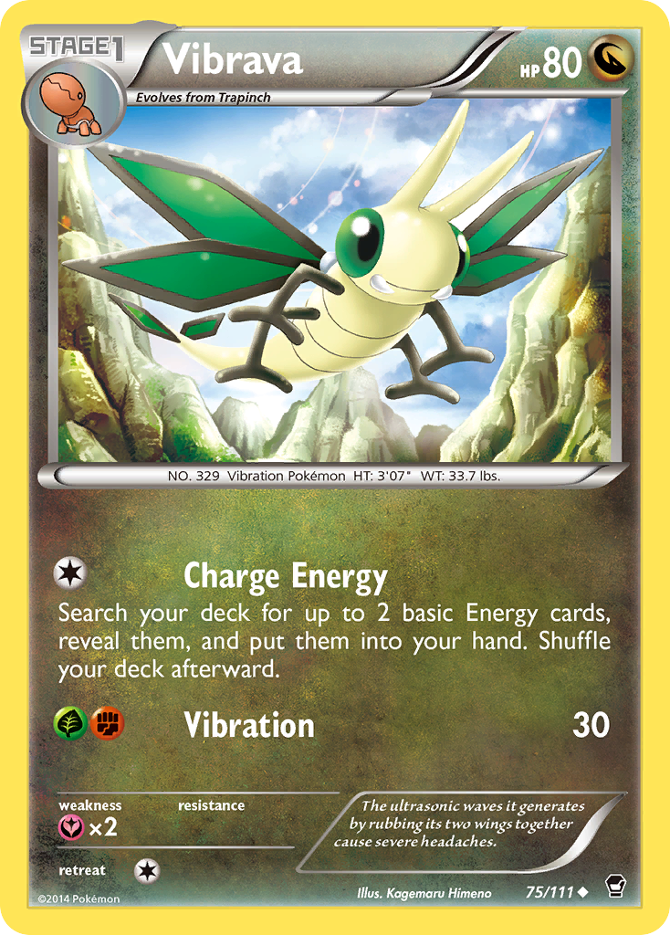 Vibrava (75/111) [XY: Furious Fists] | Good Games Modbury