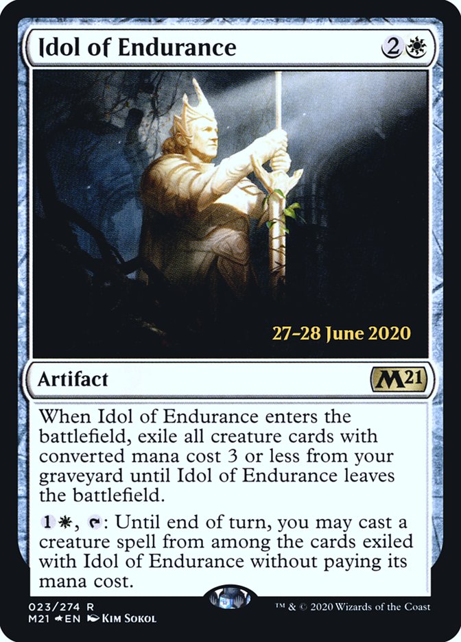 Idol of Endurance [Core Set 2021 Prerelease Promos] | Good Games Modbury