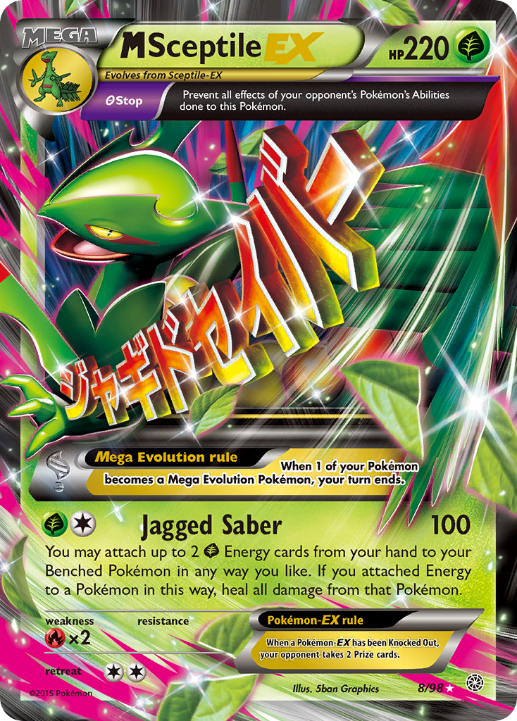 M Sceptile EX (8/98) [XY: Ancient Origins] | Good Games Modbury