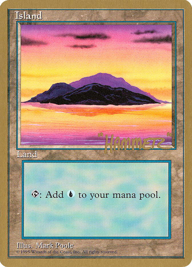 Island (shr368) (Shawn "Hammer" Regnier) [Pro Tour Collector Set] | Good Games Modbury