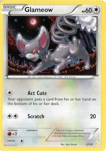 Glameow (27/30) [XY: Trainer Kit 3 - Pikachu Libre] | Good Games Modbury