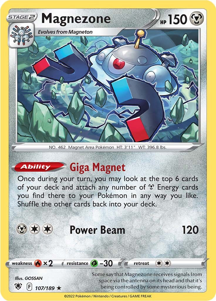 Magnezone (107/189) (Theme Deck Exclusive) [Sword & Shield: Astral Radiance] | Good Games Modbury