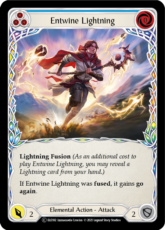 Entwine Lightning (Blue) [U-ELE102] (Tales of Aria Unlimited)  Unlimited Normal | Good Games Modbury
