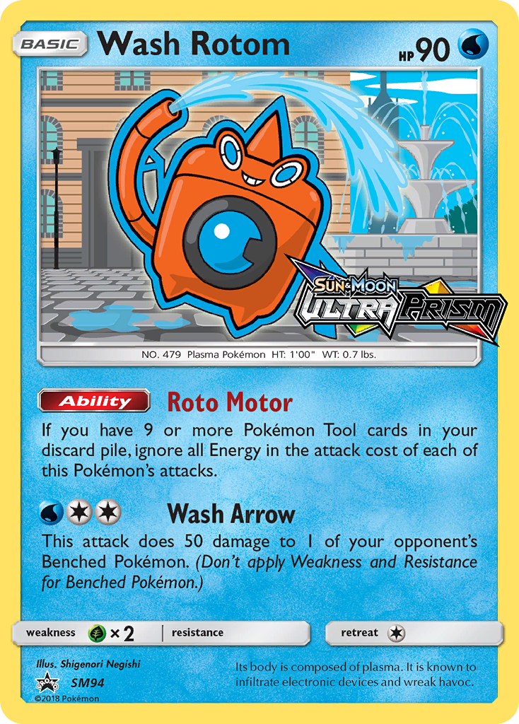 Wash Rotom (SM94) [Sun & Moon: Black Star Promos] | Good Games Modbury