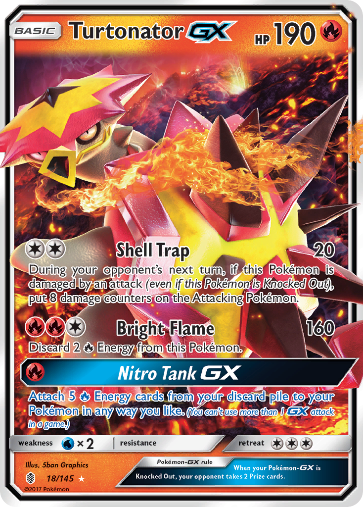 Turtonator GX (18/145) [Sun & Moon: Guardians Rising] | Good Games Modbury