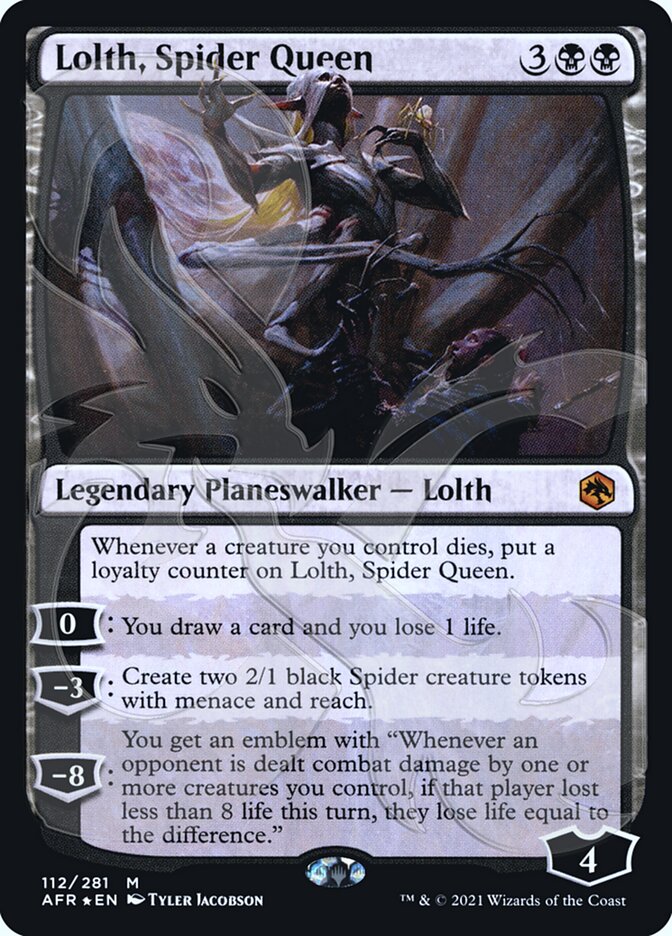 Lolth, Spider Queen (Ampersand Promo) [Dungeons & Dragons: Adventures in the Forgotten Realms Promos] | Good Games Modbury