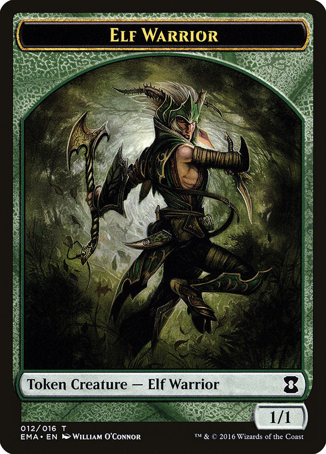 Elf Warrior Token [Eternal Masters Tokens] | Good Games Modbury