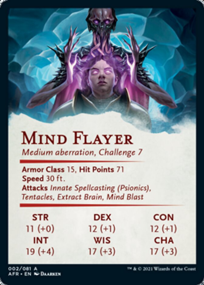 Mind Flayer Art Card [Dungeons & Dragons: Adventures in the Forgotten Realms Art Series] | Good Games Modbury