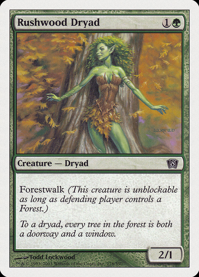 Rushwood Dryad [Eighth Edition] | Good Games Modbury