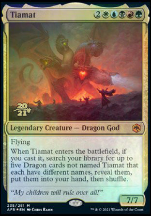 Tiamat [Dungeons & Dragons: Adventures in the Forgotten Realms Prerelease Promos] | Good Games Modbury