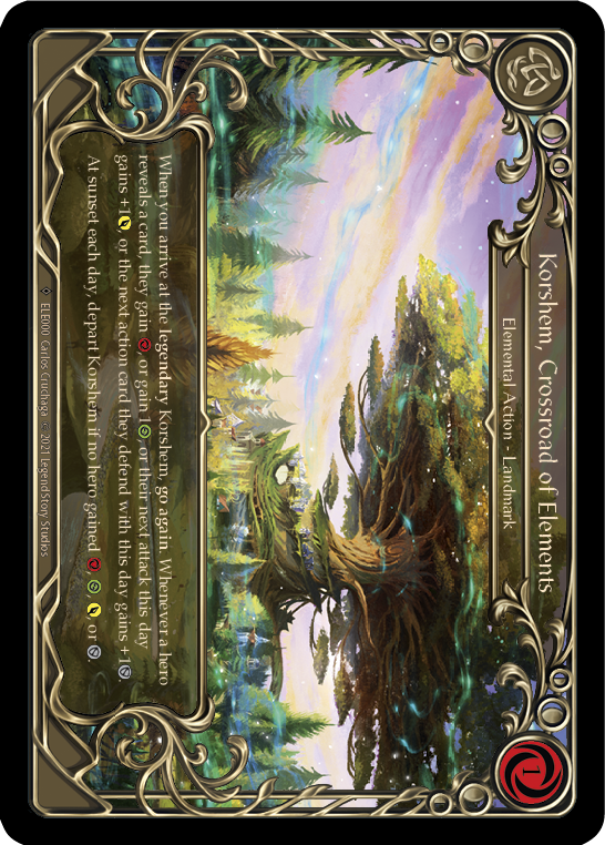 Korshem, Crossroad of Elements [U-ELE000] (Tales of Aria Unlimited)  Unlimited Rainbow Foil | Good Games Modbury