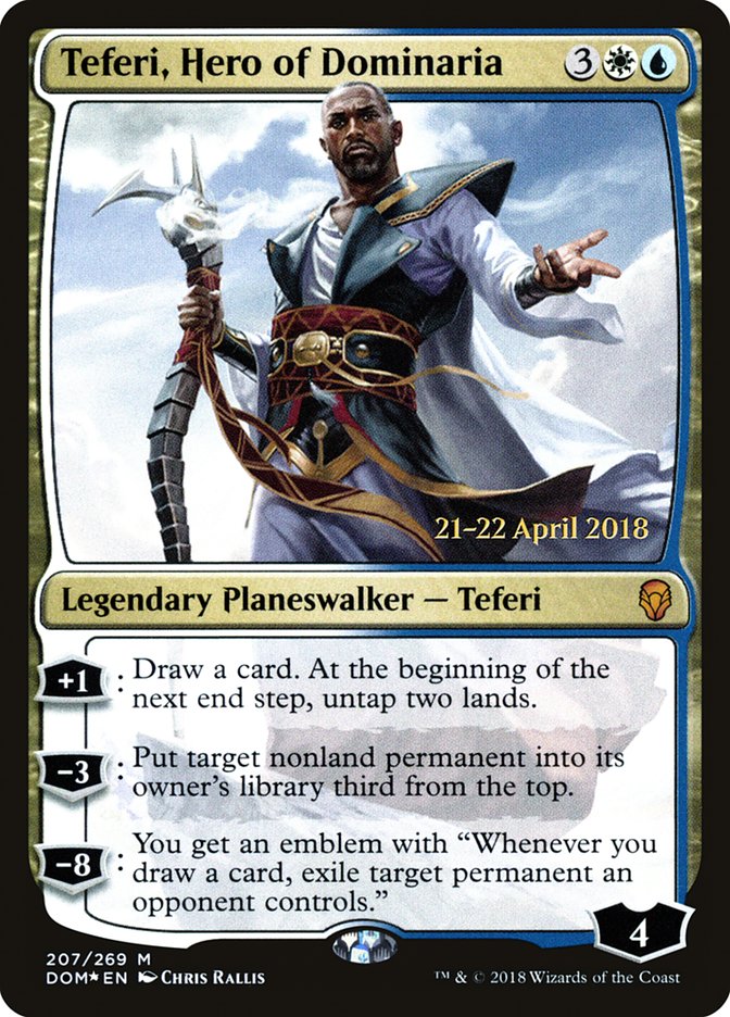 Teferi, Hero of Dominaria [Dominaria Prerelease Promos] | Good Games Modbury