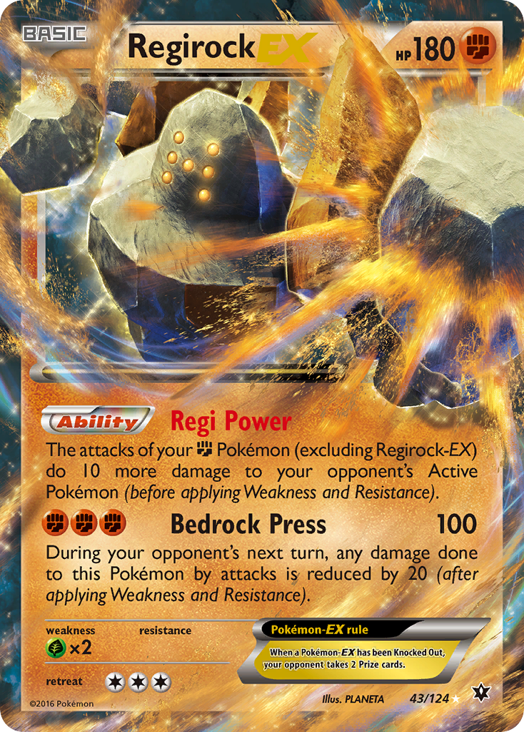 Regirock EX (43/124) [XY: Fates Collide] | Good Games Modbury