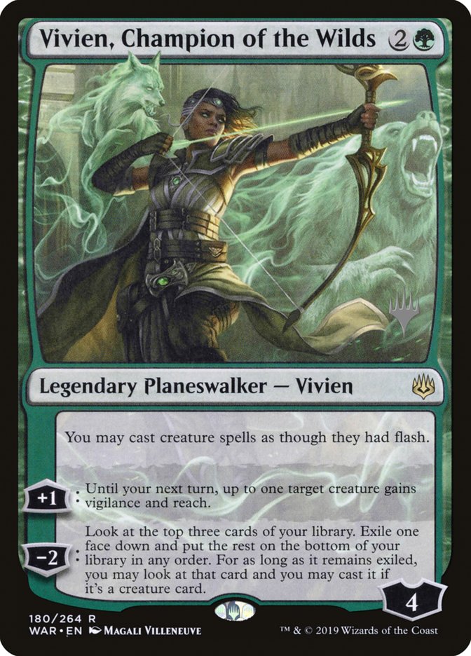 Vivien, Champion of the Wilds (Promo Pack) [War of the Spark Promos] | Good Games Modbury