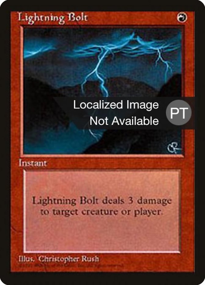 Lightning Bolt [Fourth Edition (Foreign Black Border)] | Good Games Modbury