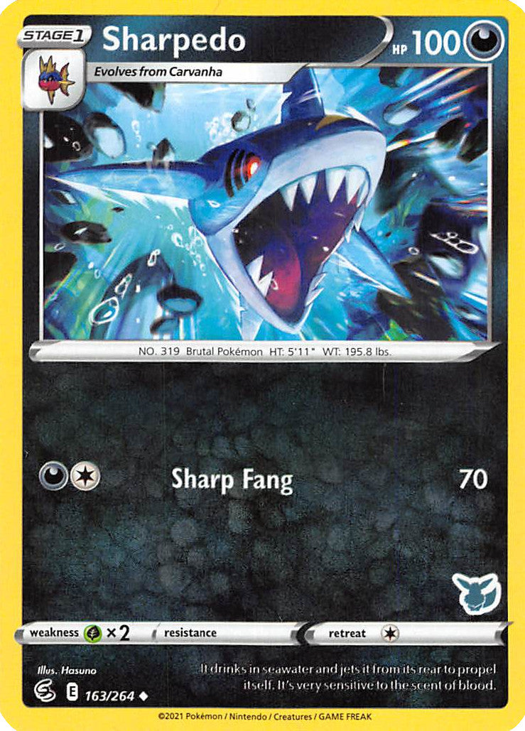 Sharpedo (163/264) (Eevee Deck) [Battle Academy 2022] | Good Games Modbury