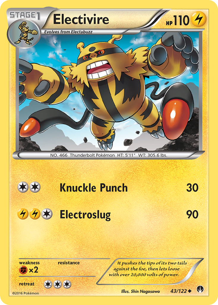 Electivire (43/122) [XY: BREAKpoint] | Good Games Modbury