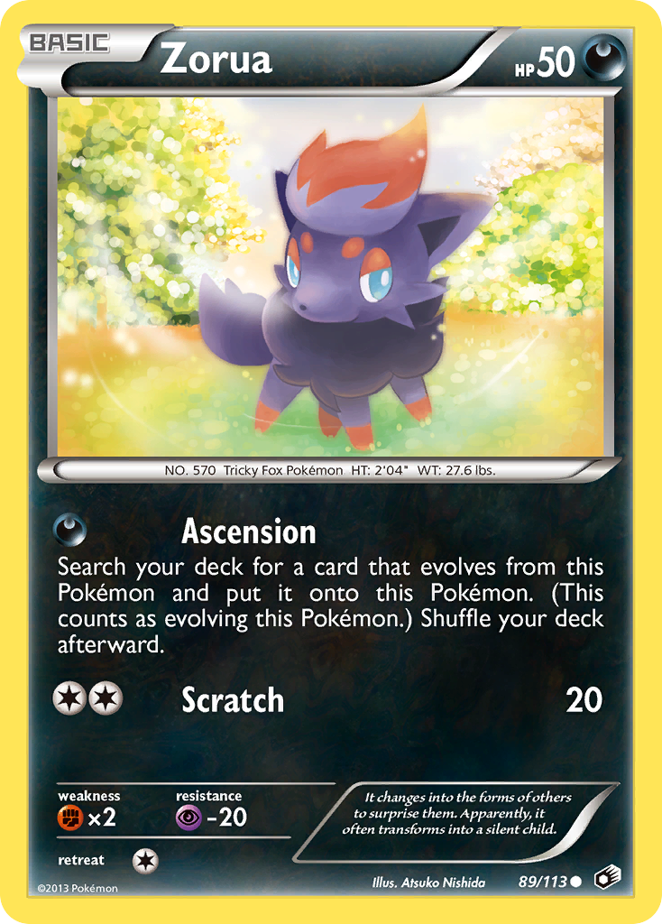 Zorua (89/113) [Black & White: Legendary Treasures] | Good Games Modbury