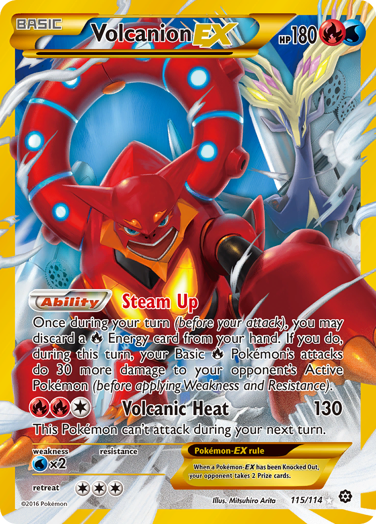 Volcanion EX (115/114) [XY: Steam Siege] | Good Games Modbury