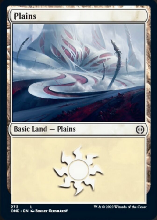 Plains (272) [Phyrexia: All Will Be One] | Good Games Modbury