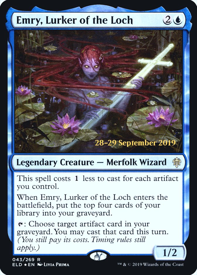 Emry, Lurker of the Loch [Throne of Eldraine Prerelease Promos] | Good Games Modbury