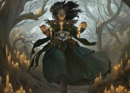 Candlegrove Witch 1 Art Card [Innistrad: Midnight Hunt Art Series] | Good Games Modbury