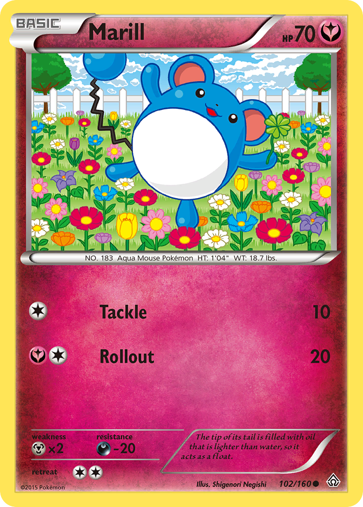 Marill (102/160) [XY: Primal Clash] | Good Games Modbury