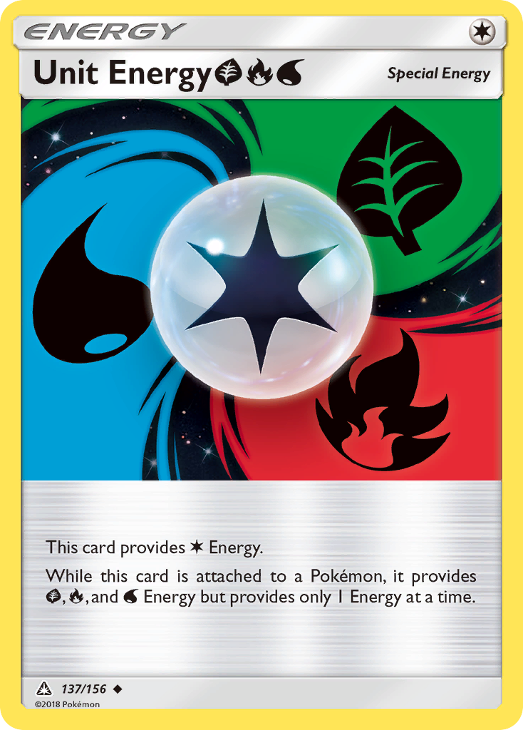 Unit Energy (137/156) (Grass, Fire, Water) [Sun & Moon: Ultra Prism] | Good Games Modbury