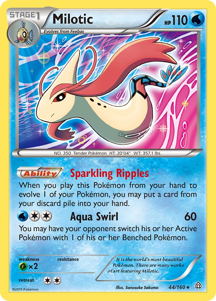 Milotic (44/160) (Theme Deck Exclusive) [XY: Primal Clash] | Good Games Modbury