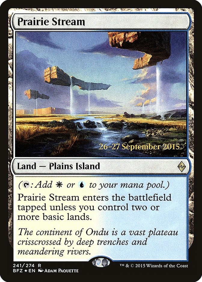 Prairie Stream [Battle for Zendikar Prerelease Promos] | Good Games Modbury