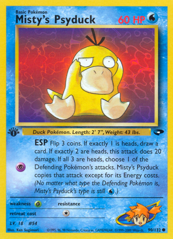 Misty's Psyduck (90/132) [Gym Challenge 1st Edition] | Good Games Modbury