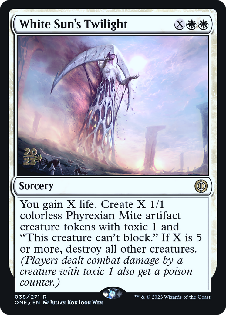 White Sun's Twilight [Phyrexia: All Will Be One Prerelease Promos] | Good Games Modbury