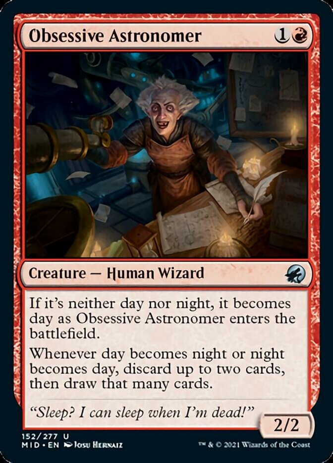 Obsessive Astronomer [Innistrad: Midnight Hunt] | Good Games Modbury