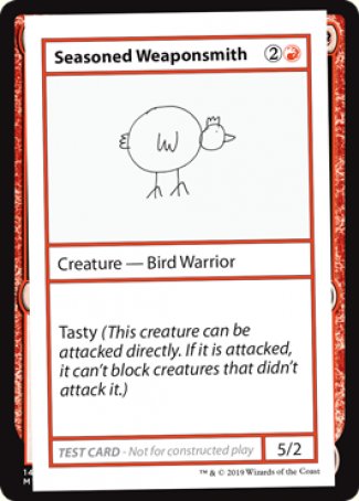 Seasoned Weaponsmith (2021 Edition) [Mystery Booster Playtest Cards] | Good Games Modbury