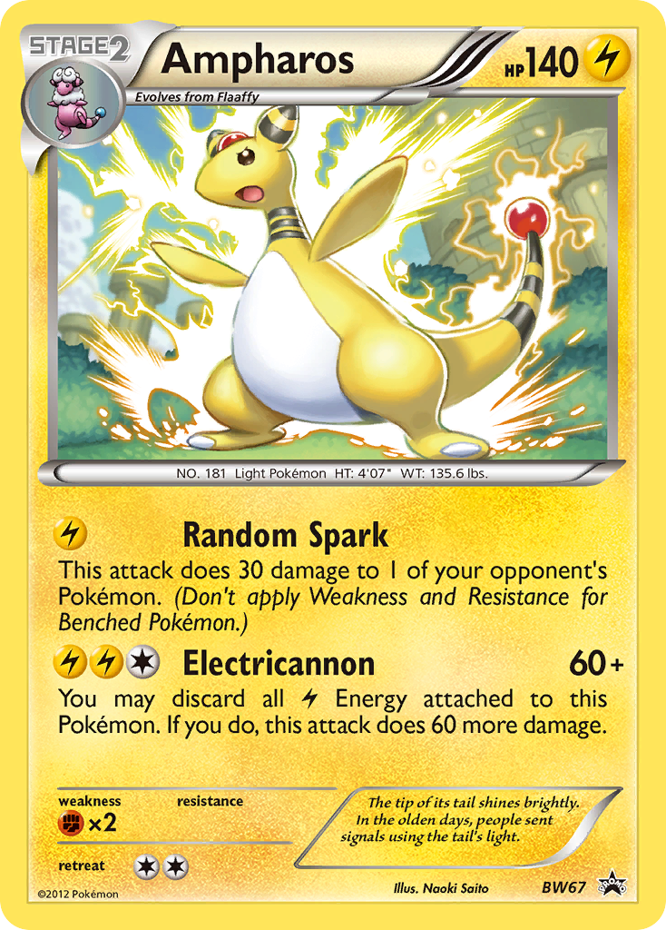 Ampharos (BW67) [Black & White: Black Star Promos] | Good Games Modbury