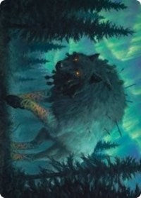 Sarulf, Realm Eater Art Card [Kaldheim Art Series] | Good Games Modbury