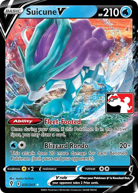 Suicune V (031/203) [Prize Pack Series One] | Good Games Modbury