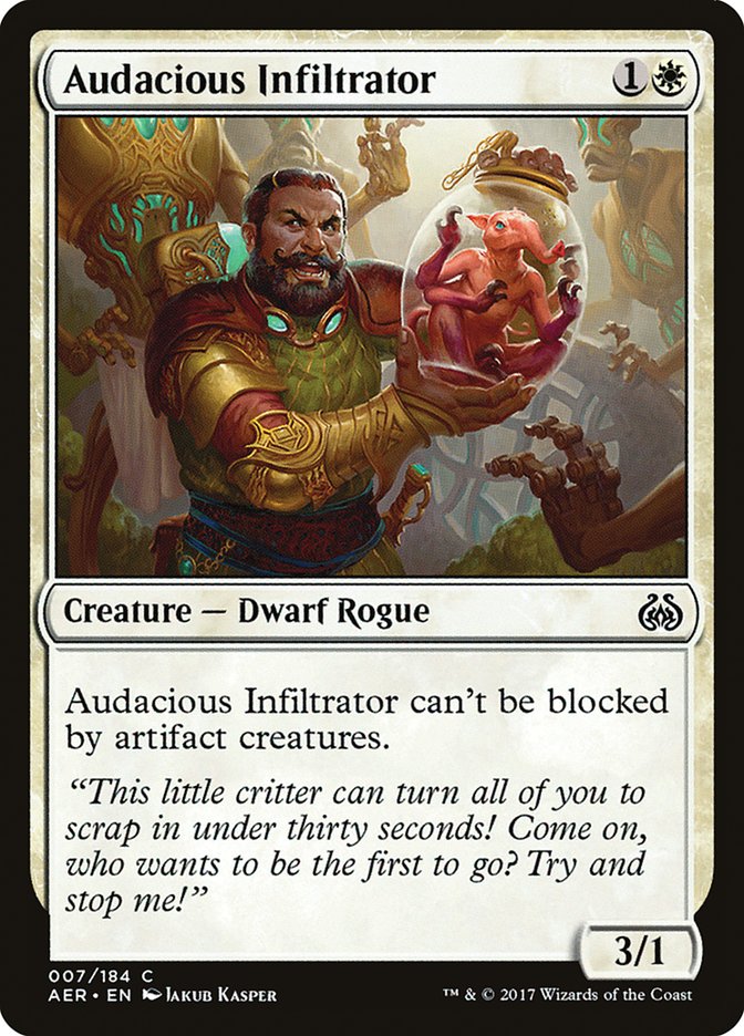 Audacious Infiltrator [Aether Revolt] | Good Games Modbury