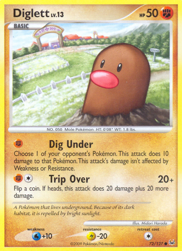 Diglett (72/127) [Platinum: Base Set] | Good Games Modbury