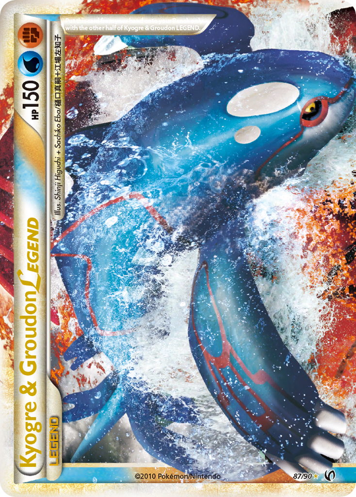 Kyogre & Groudon LEGEND (87/90) [HeartGold & SoulSilver: Undaunted] | Good Games Modbury