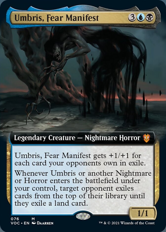 Umbris, Fear Manifest (Extended Art) [Innistrad: Crimson Vow Commander] | Good Games Modbury